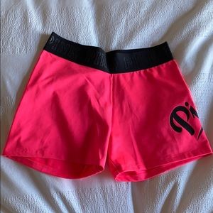 PINK spandex shorts